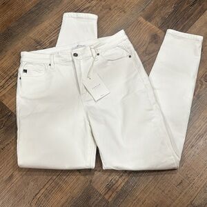 KanCan high rise super skinny white jeans